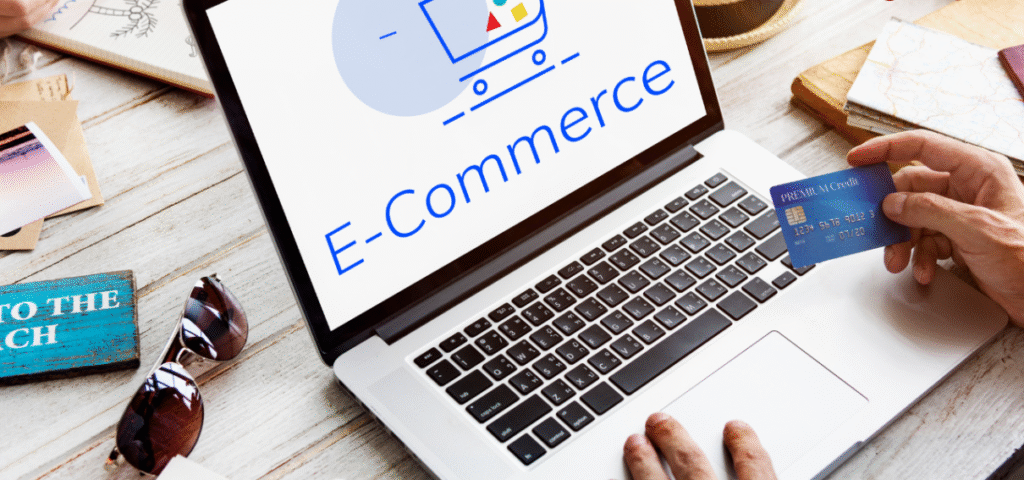 Indian entrepreneur managing an e-commerce business in 2026, packing online orders, and selling products through a laptop from home.