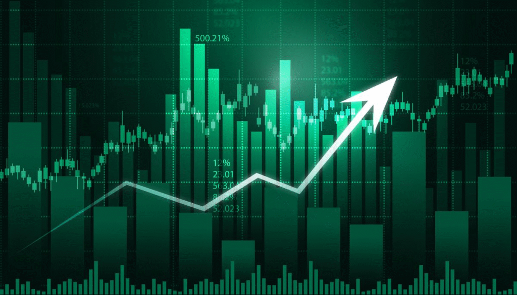 Stock market investment tips for beginners in India in 2026, featuring stock charts, financial analysis, and investment planning on a laptop.
